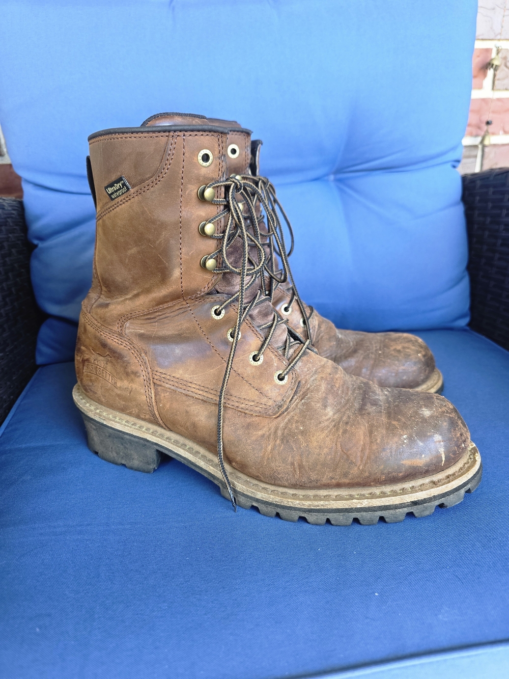 Irish Setter UltraDry Waterproof Work Boots Slip & Oil Resistant Men’s 11 Wide